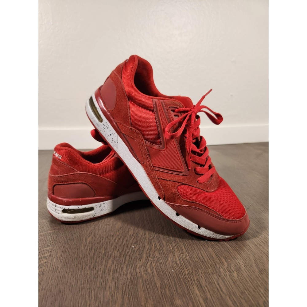 BROOKS MENS FUSION Red Shoes SNEAKERS 9.5 Running Athletic